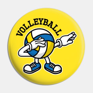 Dab dabbing volleyball / beach volleyball ball Pin