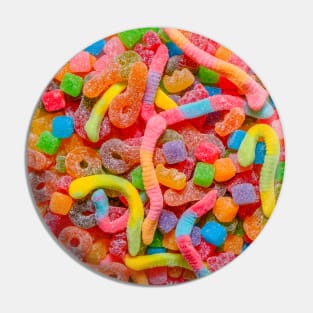 Sour Neon Gummy Party Mix Design Pin