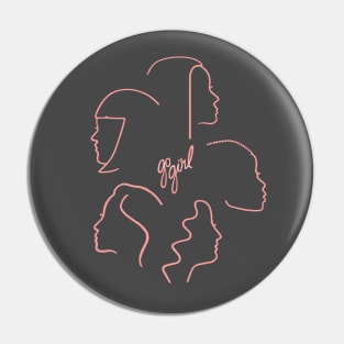 Go Girl Tee Pin