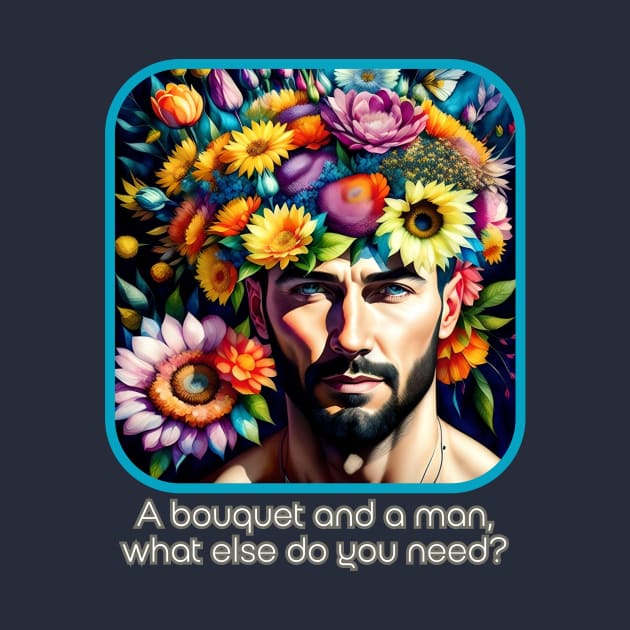 A bouquet and a man, what else do you need? by PersianFMts