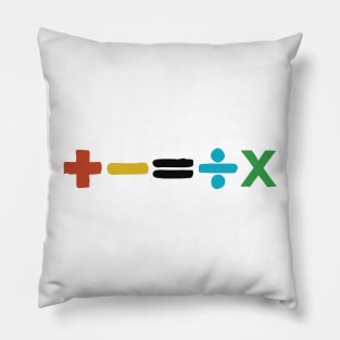 Addition, Subtraction, Multiplication, Division Pillow