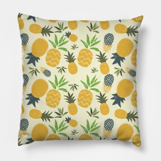 Cute Tropical Fruit Pineapple Pattern Pillow