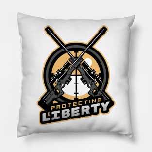 Crossed Sniper Rifles Pillow