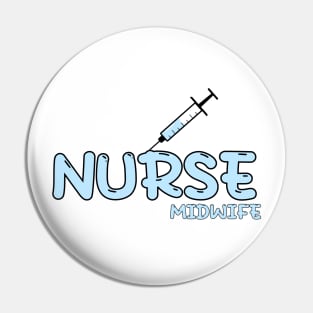 Nurse Midwife Blue Pin