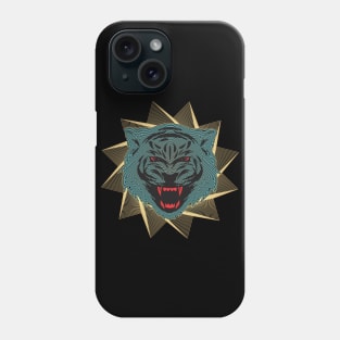 Angry Tiger Art Polygonal Phone Case