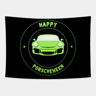 Happy Halloween Porsche 911 Porscheween Tapestry