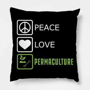 Permaculture - Peace Love Pillow