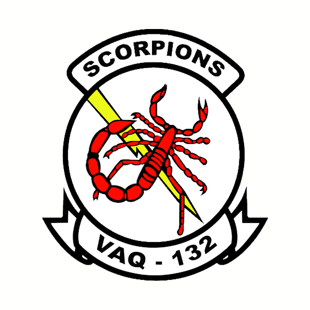 VAQ-132 Scorpions Crest by Spacestuffplus