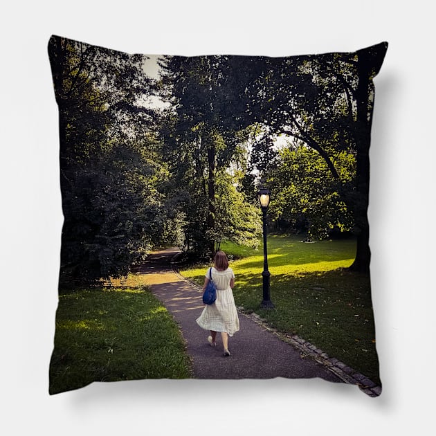 Central Park Manhattan New York City Pillow by eleonoraingrid