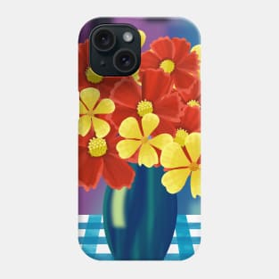 Vase of Red and Yellow Flowers Phone Case