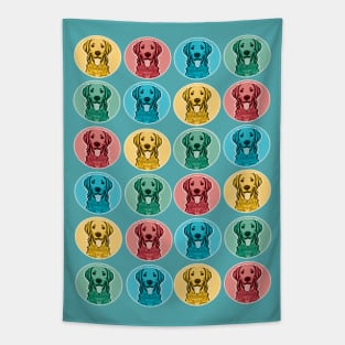 Golden Retriever Circles Tapestry