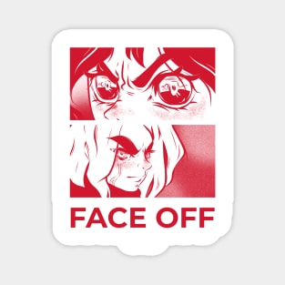 Demons Face Off Magnet