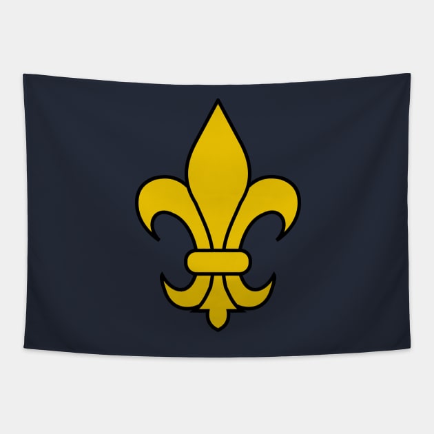 fleur de lis (gold) Tapestry by PabloDeChenez