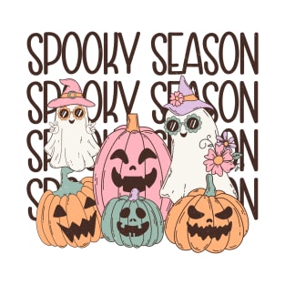 Retro Halloween Spooky Season meme T-Shirt