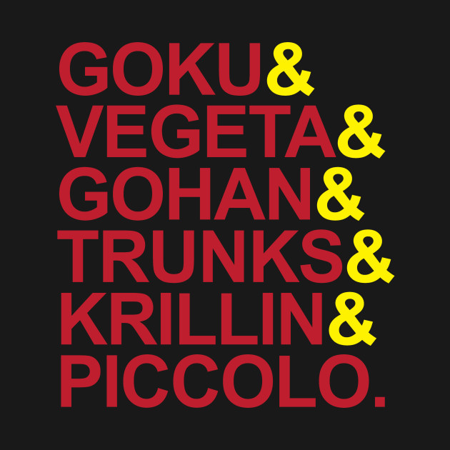 Discover Dragon Ball Z Character List - Dragon Ball - T-Shirt