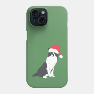 Christmas Border Collie Illustration Phone Case