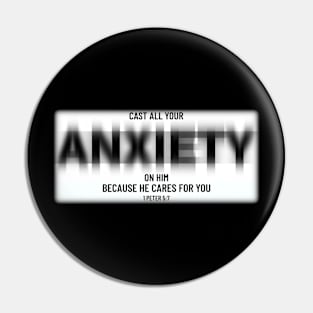 Cast all your anxiety on him, because he cares for you. Pin