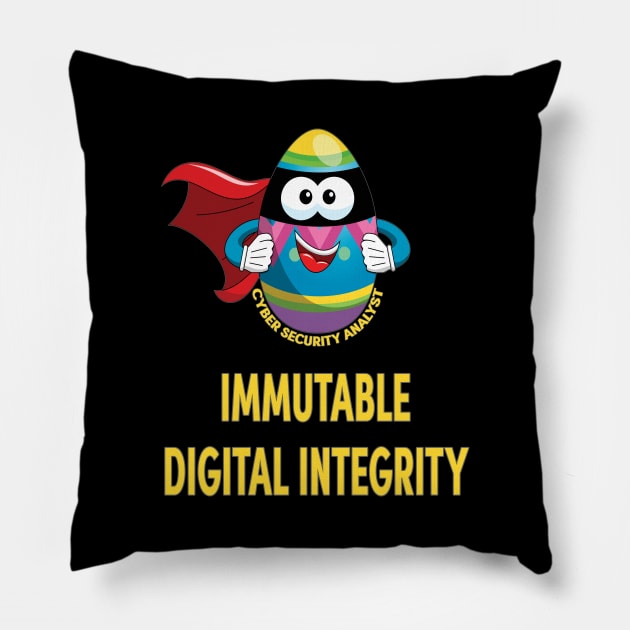 Cyber Security Analyst Pillow by UltraQuirky