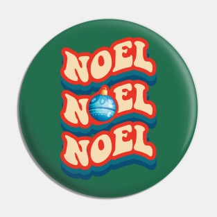 Noel text with ball christmas Pin