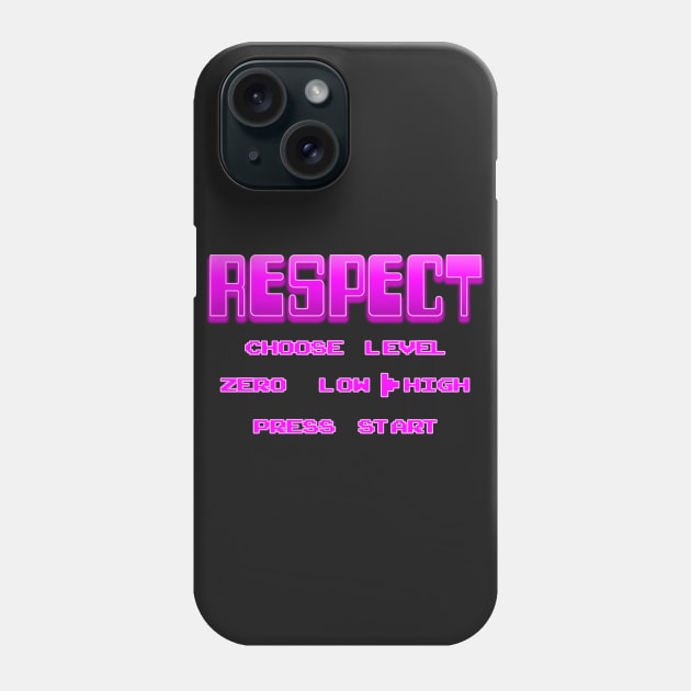 RESPECT Pink Phone Case by Destro