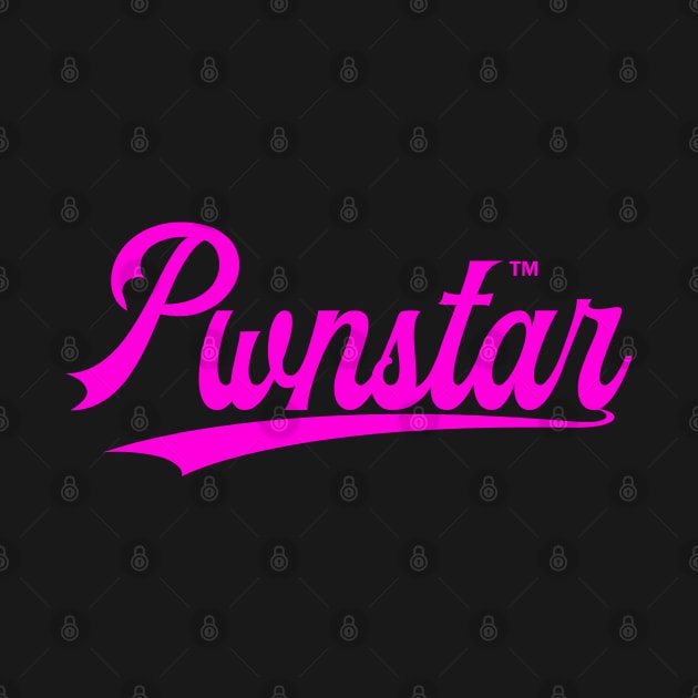 Pwnstar™ Hot Pink Baseball Swash 3 Logo by pwnstar