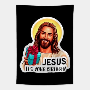 Jesus It's Your Birthday Tapestry