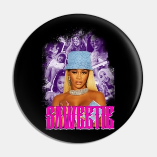 Saweetie Rapper design Pin