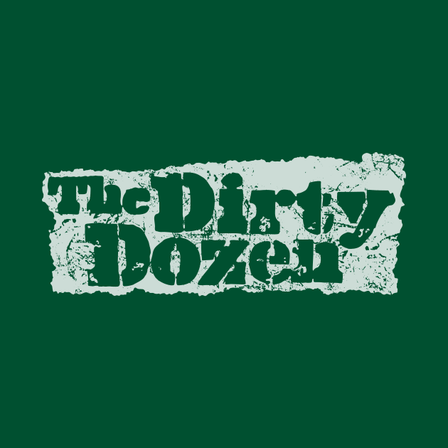 The Dirty Dozen logo (inverted white) by GraphicGibbon