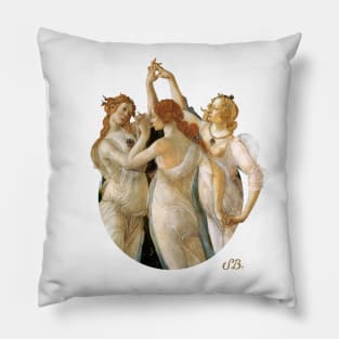 Primavera (detail – Three Graces) Pillow