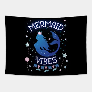 Mermaid Vibes Magical Beach Lovers Tapestry