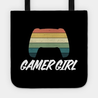 Gamer Girl Retro Rainbow Video Game Console Controller Tote