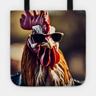 funny rooster Tote