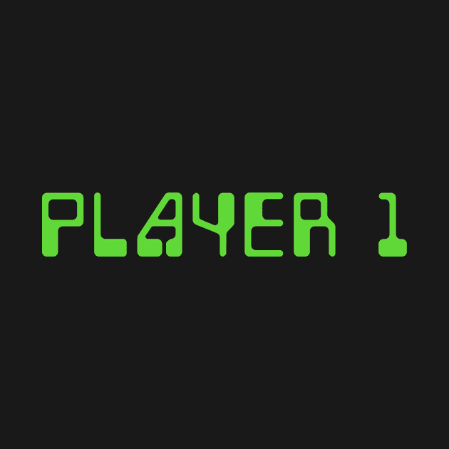 Player 1 Retro Video Game by Lyrical Parser