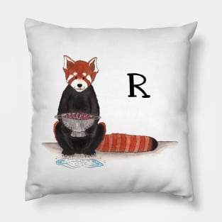 R is for Red Panda Pillow