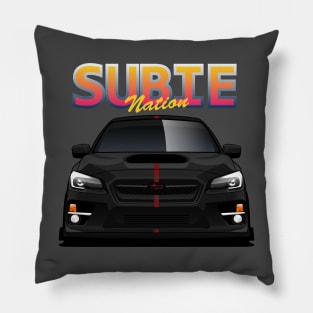 Subie Nation wrx sti Pillow