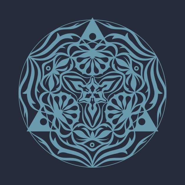 Elegant floral mandala by inamandalart