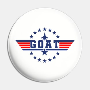 Greatest Of All Time Top Gun Pin