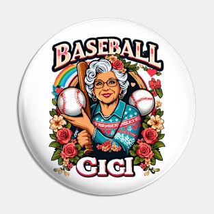 Baseball Gigi Women Ballpark Gigi Baseball Mom Pin