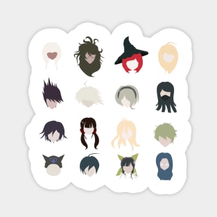 danganronpa v3 cast minimalistic Magnet