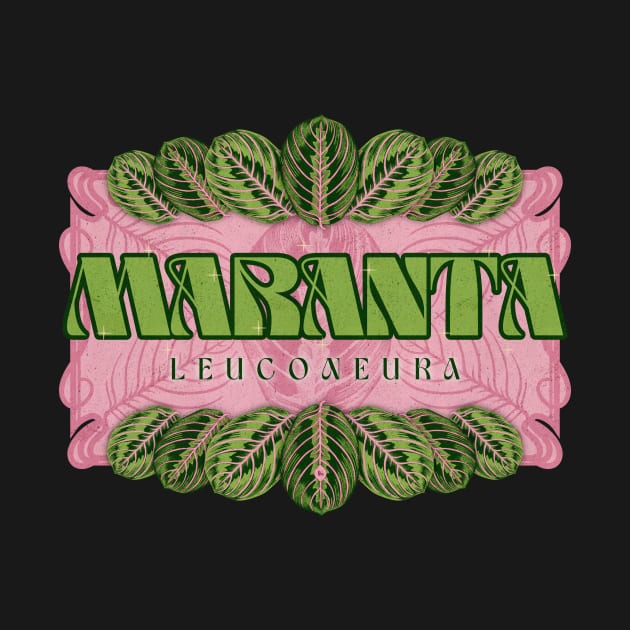 Trippy Maranta Prayer Plant by Typeset Studio