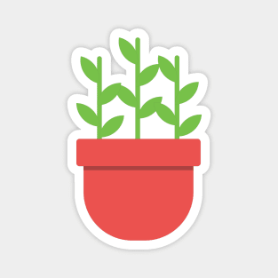 Simple Potted Plant Magnet