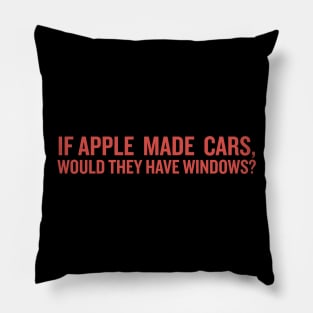 If Apple Made Cars... Pillow