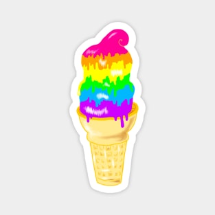 Rainbow Ice Cream Magnet