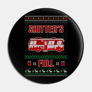 Shitter's was Full Ugly Sweater Knitted Pin