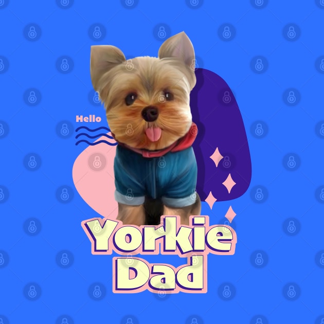 Yorkie dad by Puppy & cute