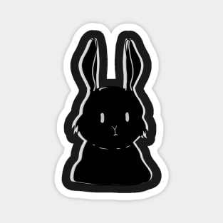 Black bunny kawaii Magnet