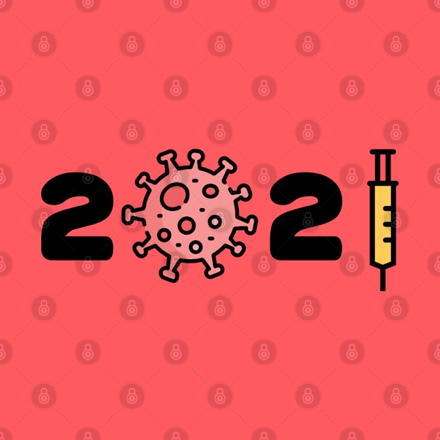 2021 New year Corona Covid Virus Syringer by RedCrunch