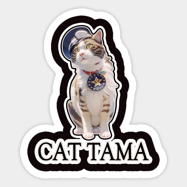 Tama Super Station Master - Popular Cat Webmaster - Sticker | TeePublic
