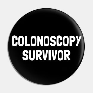 Colonoscopy Survivor Pin