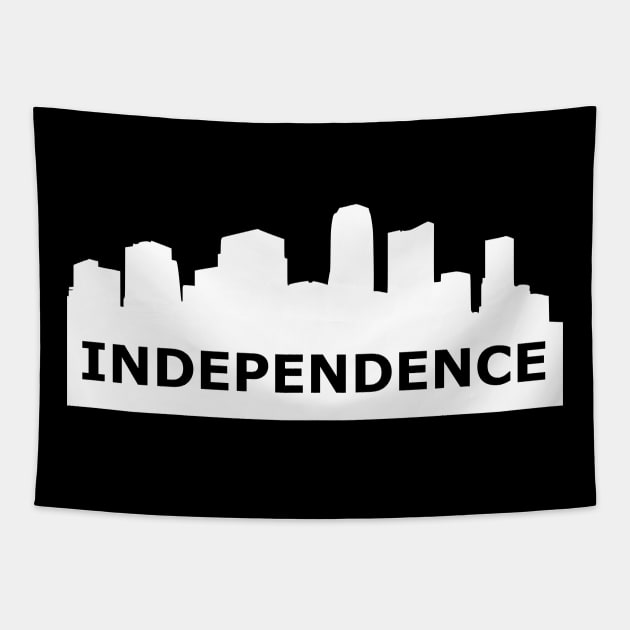 Independence Skyline Tapestry by gulden